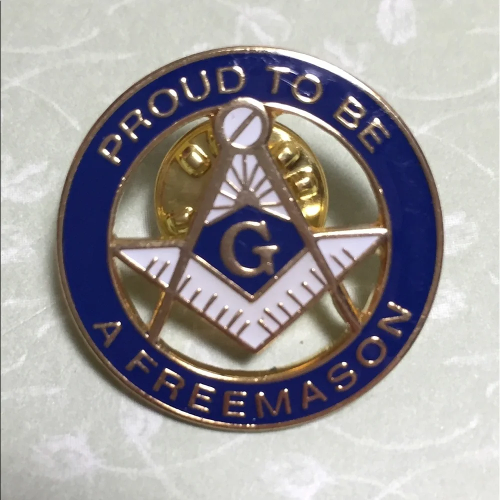 Vintage Freemasons Enameled Tie Lapel Pin Indiana